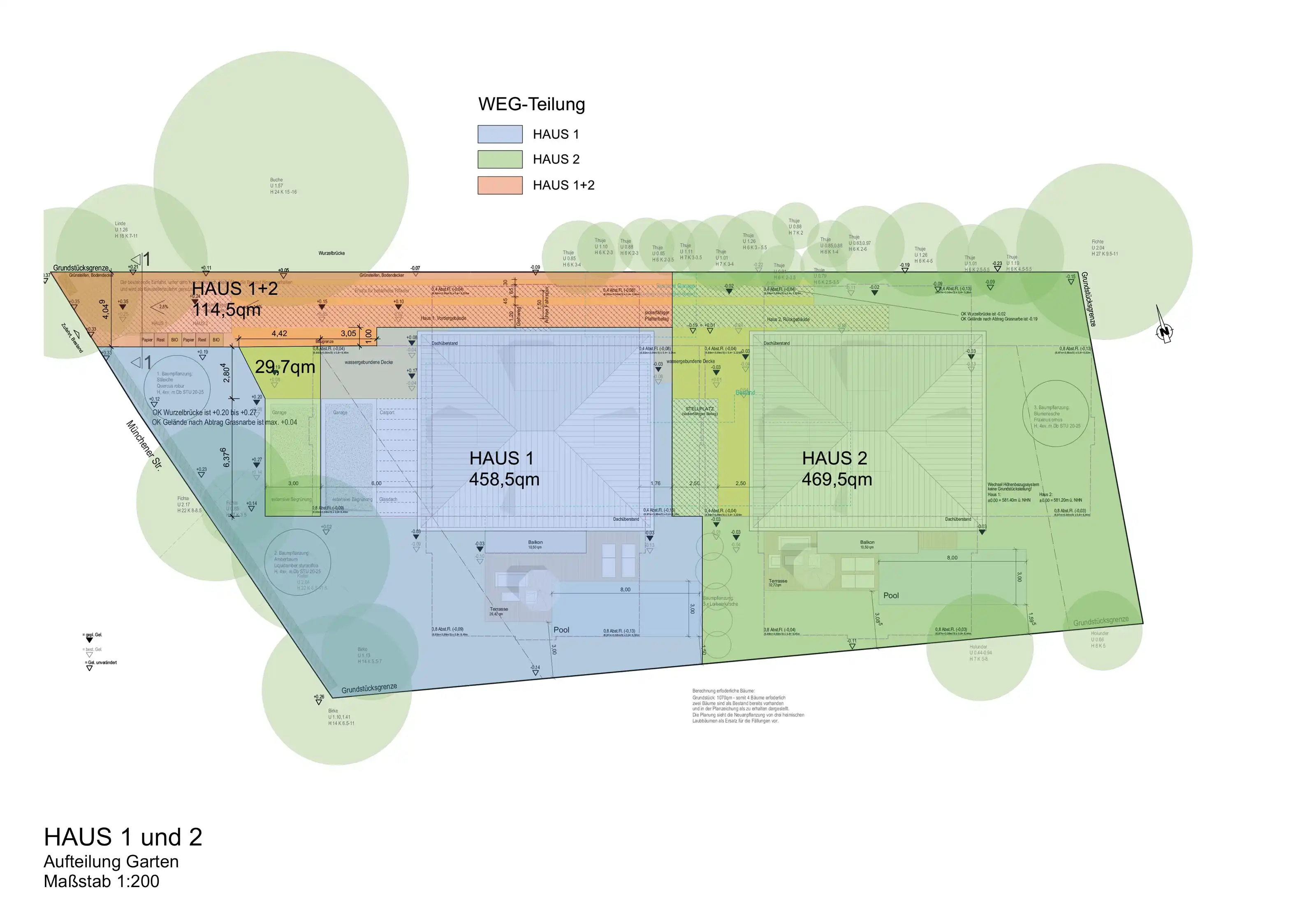 Aufteilungsplan Pullach und modernem Wohnkomfort 